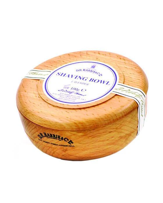 D.R. Harris Lavender Shaving Soap In Beechwood Bowl (100g/3.5oz)