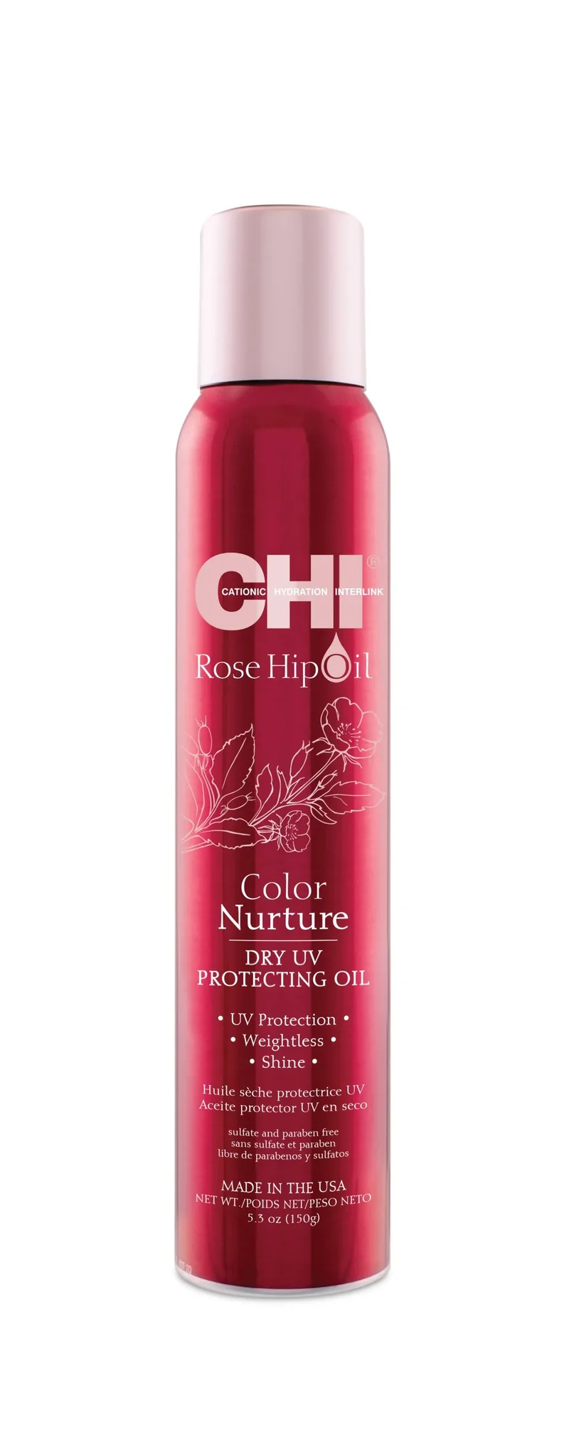 Chi Rose Hip Oil Color Nurture Dry UV Protecting Oil