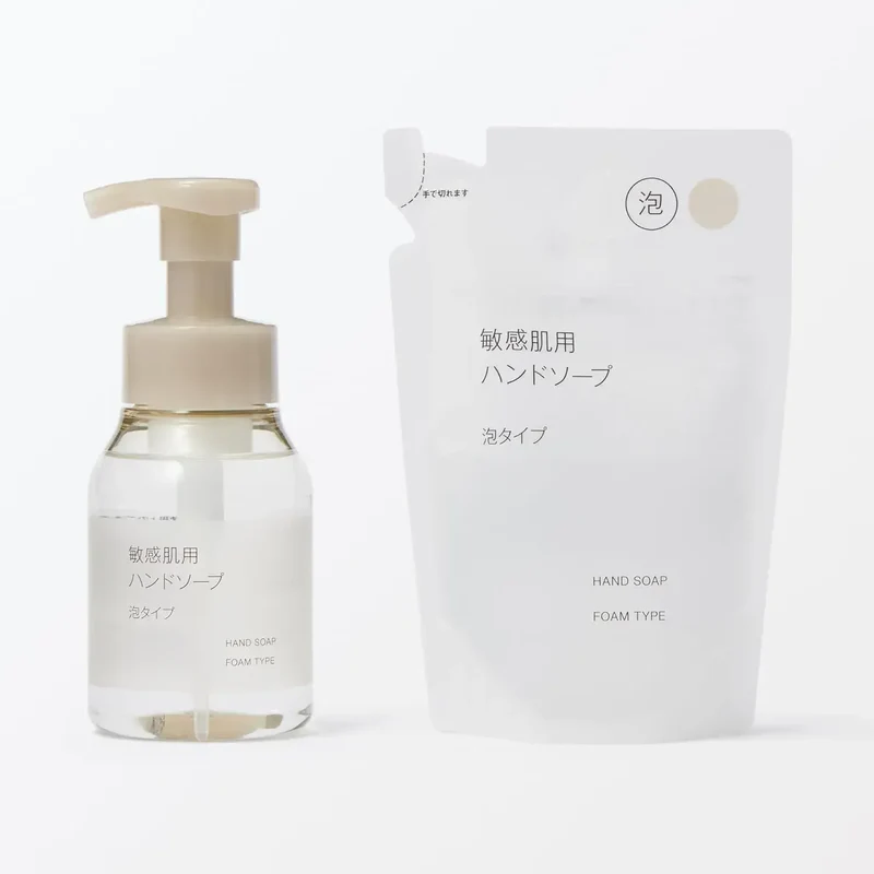 Muji Hand Soap Foaming Cleanser for Sensitive Skin 8.45 oz
