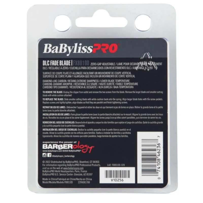 Lame de rechange pour tondeuse FX870, Lame pour dégradé FX8010D DLC - Noir