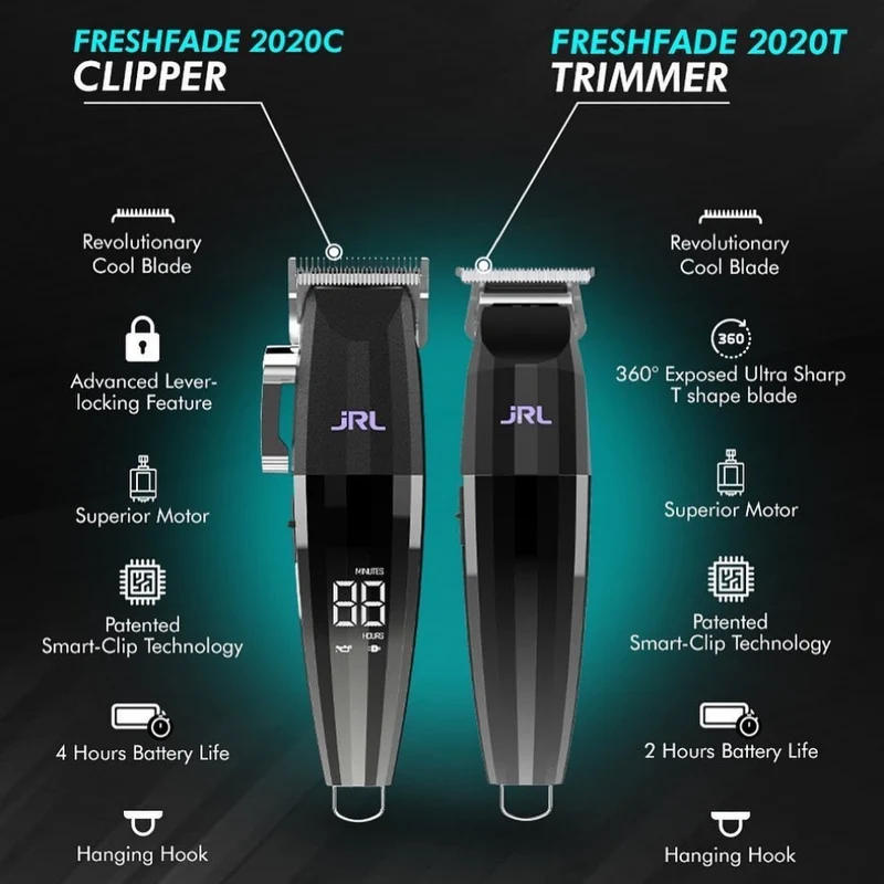 Tondeuse de finition sans fil avec pile lithium-ion "FreshFade 2020T Trimmer" - Argent