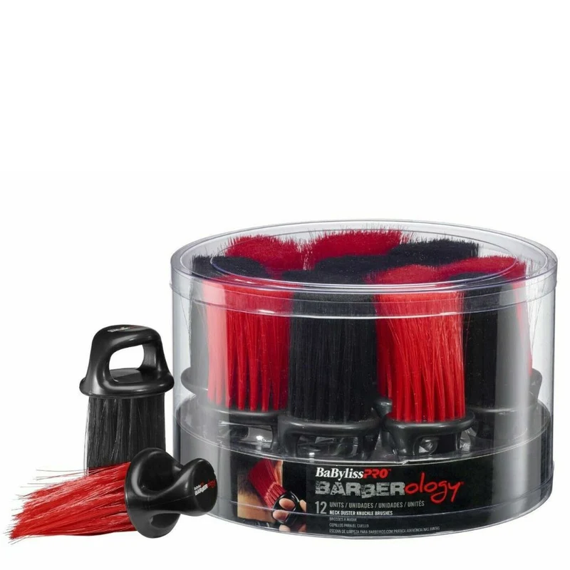 Brosse à anse pour le cou "Barberology Neck Duster Knuckle" - Noir