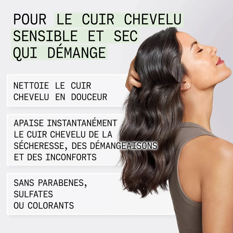 Shampoing apaisant et nettoyant du cuir chevelu - Pour cuir chevelu sensible