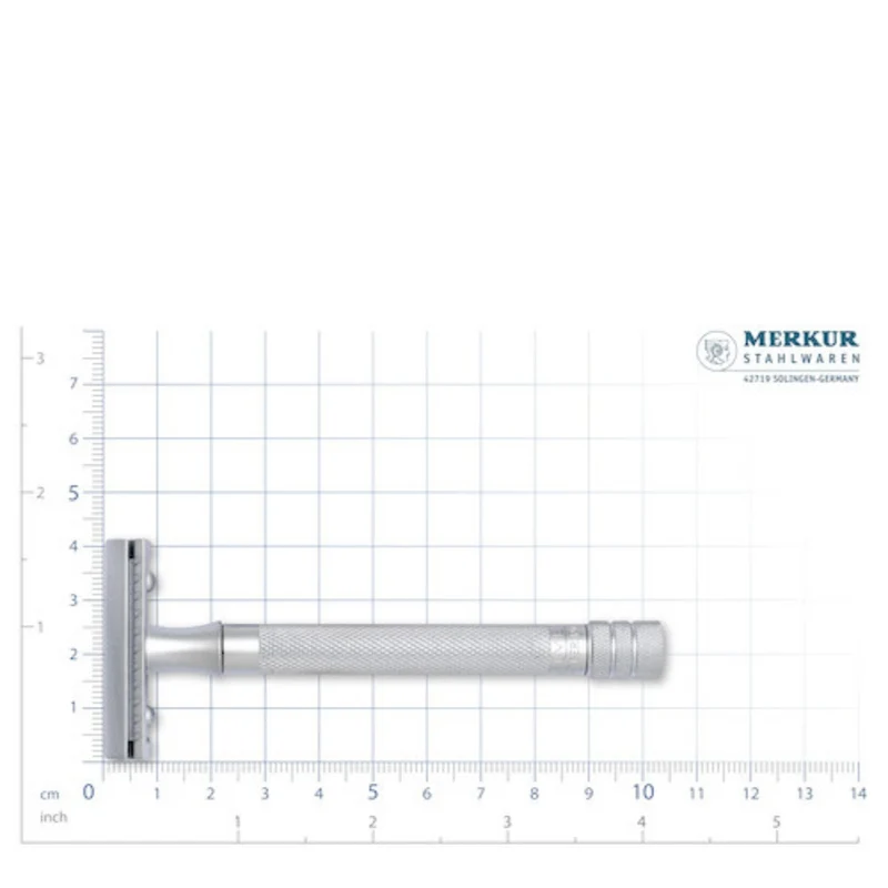 Rasoir de sécurité Merkur 22C - Argent Mat (90 22 002)