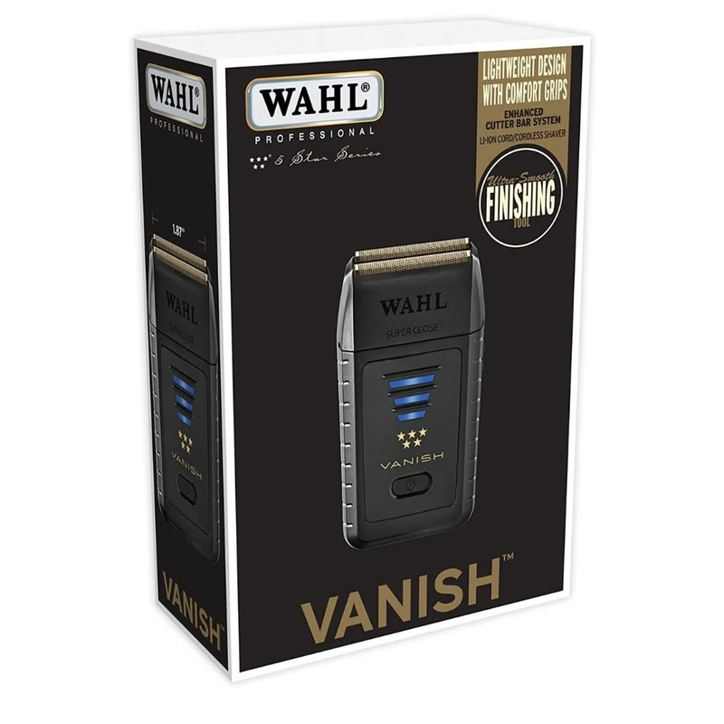 Rasoir avec ou sans fil batterie lithium-ion "5 Star Series Vanish Shaver" 100 minutes d'autonomie
