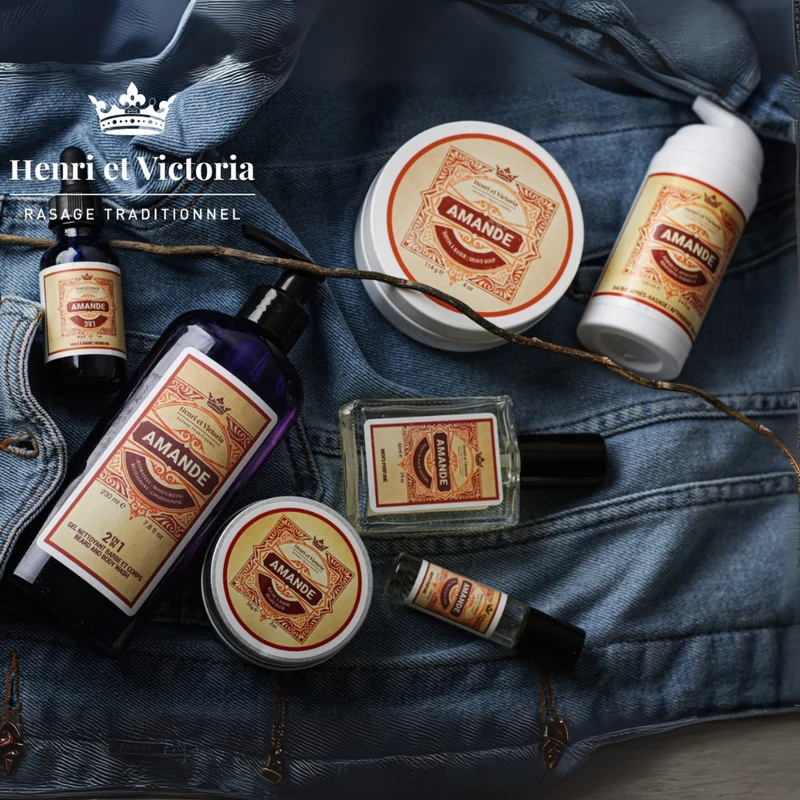 Huile à barbe 3 en 1 "Amande" (28g/1.0oz)