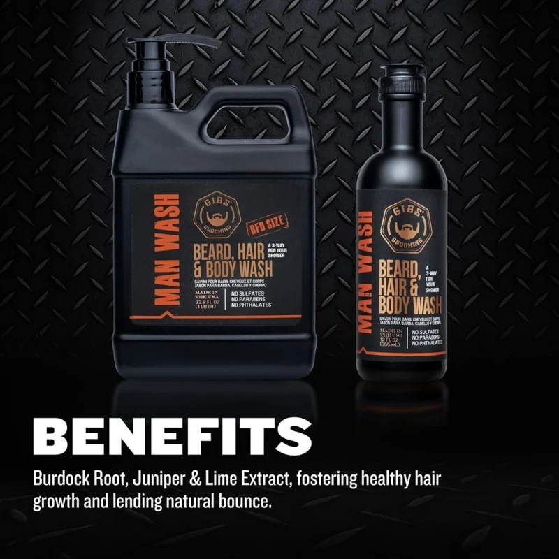 Savon à barbe, cheveux et corps "Man Wash BHB"