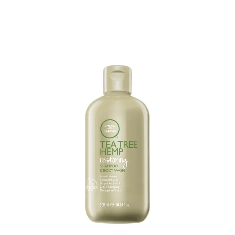 Shampoing et gel douche "Tea Tree Hemp Restoring" - Nettoyant 2 en 1