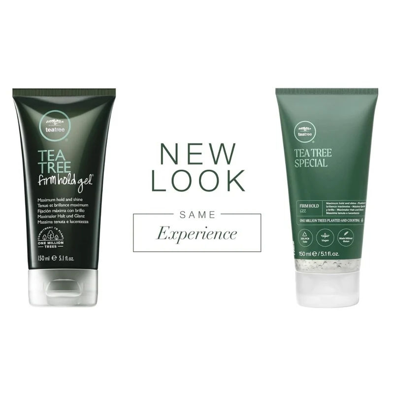 Gel coiffant "Tea Tree Firm Hold Gel" - Tenue et brillance maximum
