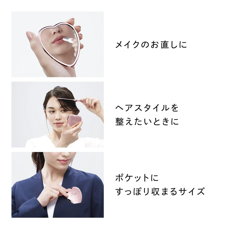 ReFa Heart Mirror Rose Gold (Single)