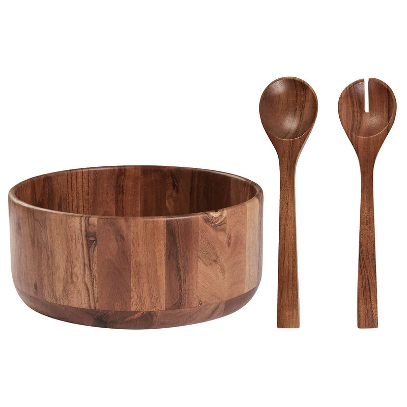 HOME INSPIRATION BY SAFDIE & CO. INC - Bol et Ustensiles de Service en Bois d'Acacia