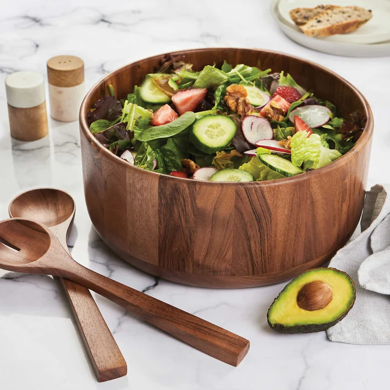 HOME INSPIRATION BY SAFDIE & CO. INC - Bol et Ustensiles de Service en Bois d'Acacia