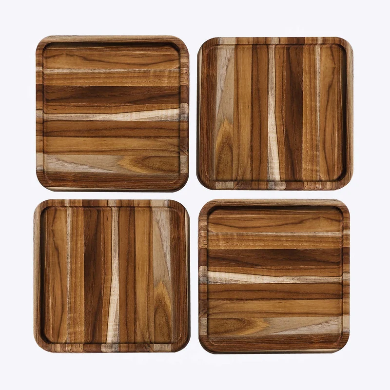 TEAK HAUS - Ensemble 5 Pièces de Service en Bois de Teck