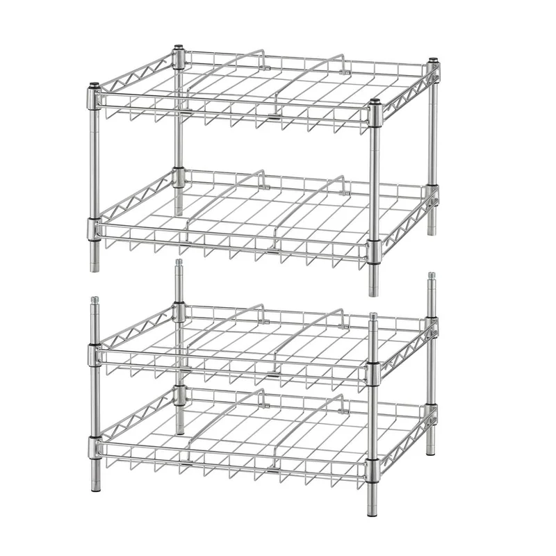 TRINITY BASICS - Ensemble de 2 Organisateurs de Boîtes de Conserve Empilables