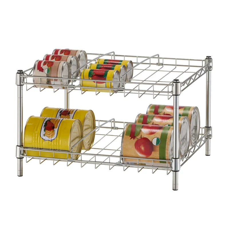 TRINITY BASICS - Ensemble de 2 Organisateurs de Boîtes de Conserve Empilables
