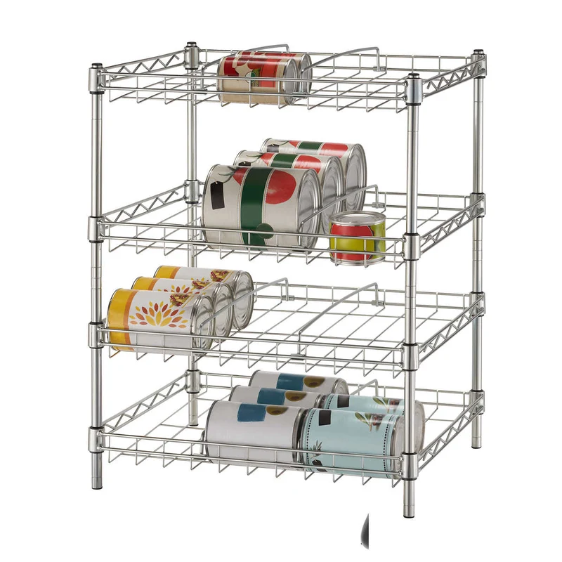 TRINITY BASICS - Ensemble de 2 Organisateurs de Boîtes de Conserve Empilables