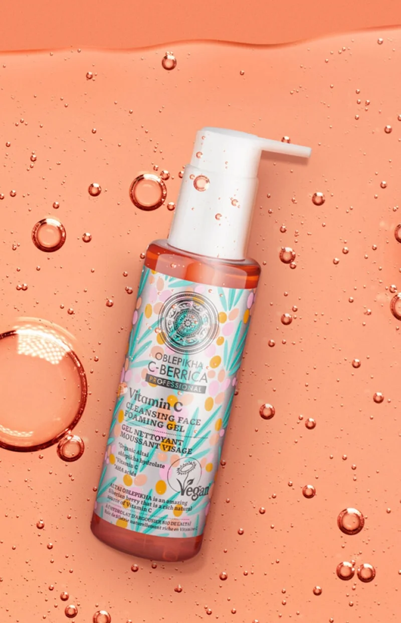 Gel nettoyant moussant vegan - Vitamine C - Visage