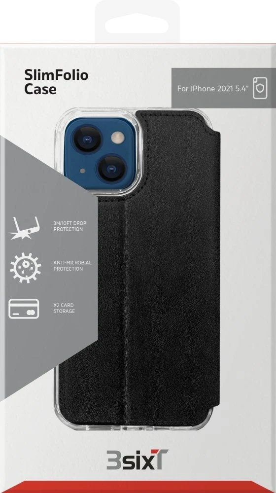 SlimFolio Case for iPhone 13 mini - Black