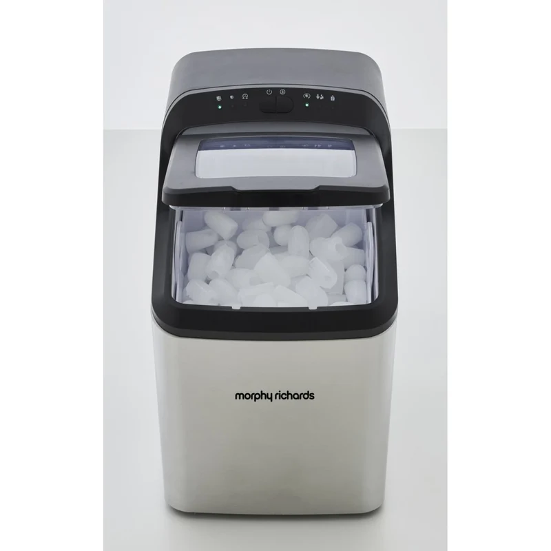 Morphy Richards Compact 15kg Stainless Steel Ice Maker Ice Cube Machine