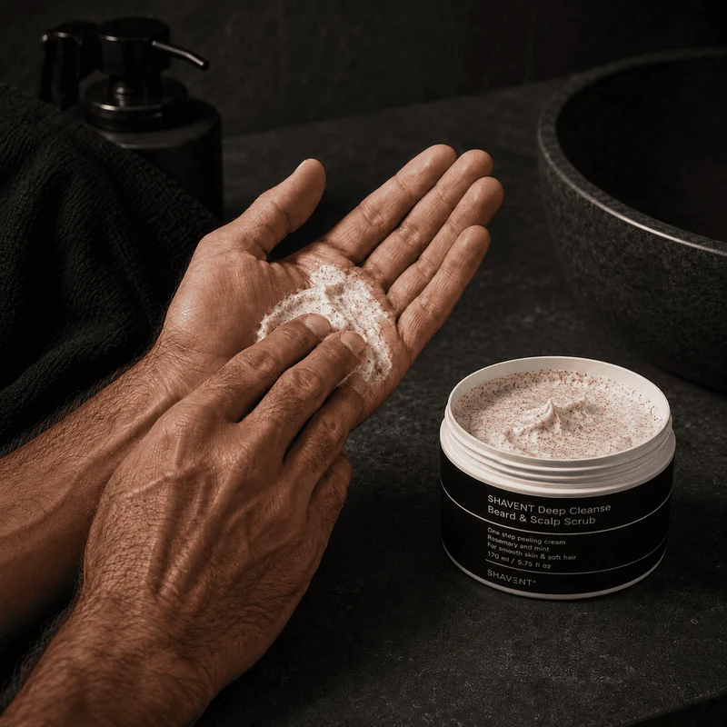 NEU: SHAVENT Bart Peeling - Deep Cleanse Beard & Scalp Scrub - perfekt gegen Hautschüppchen