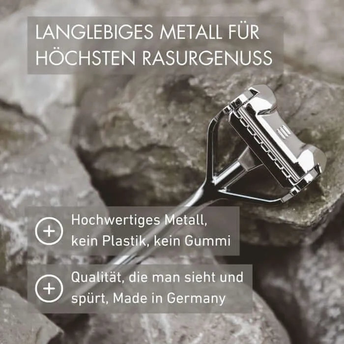 SHAVENT Original 2.0 - Magnetic Force - eleganter Schwingkopf-Rasierer aus Metall
