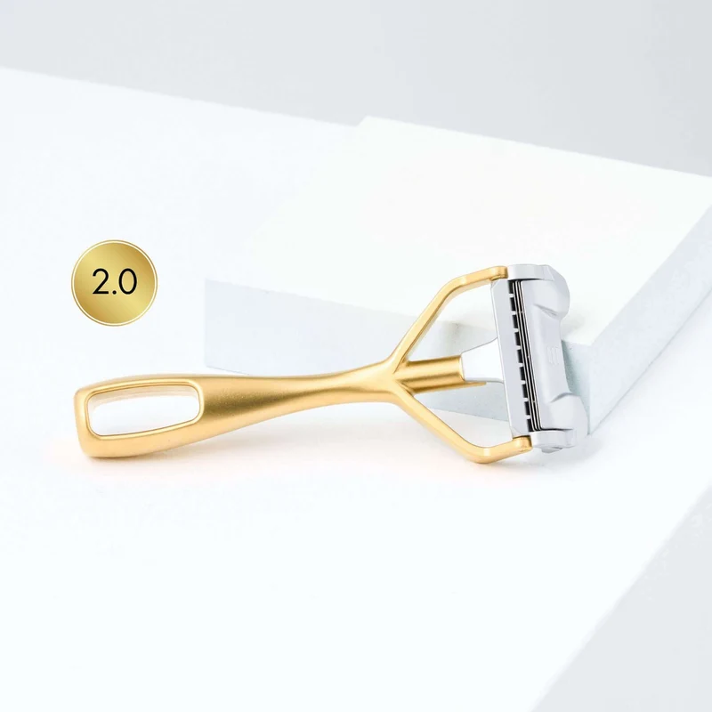 SHAVENT Compact 2.0 - Magnetic Force - handlicher Nassrasierer für Reise / Dusche