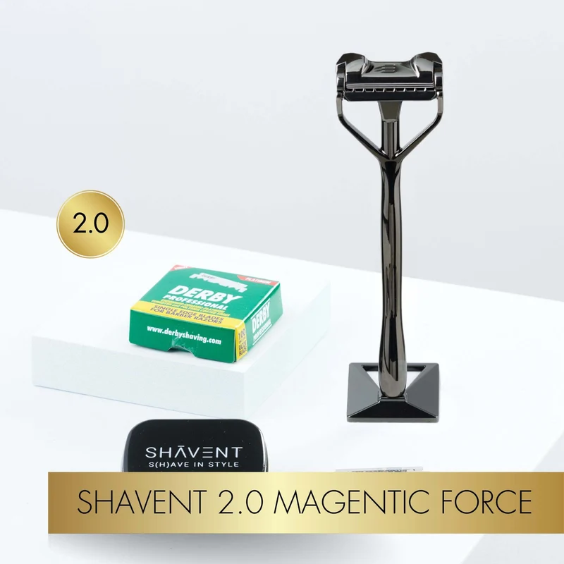 Rundum-Set: SHAVENT Original 2.0 Rasierer + 100 Klingen – Das Profi-Set zum Einstieg