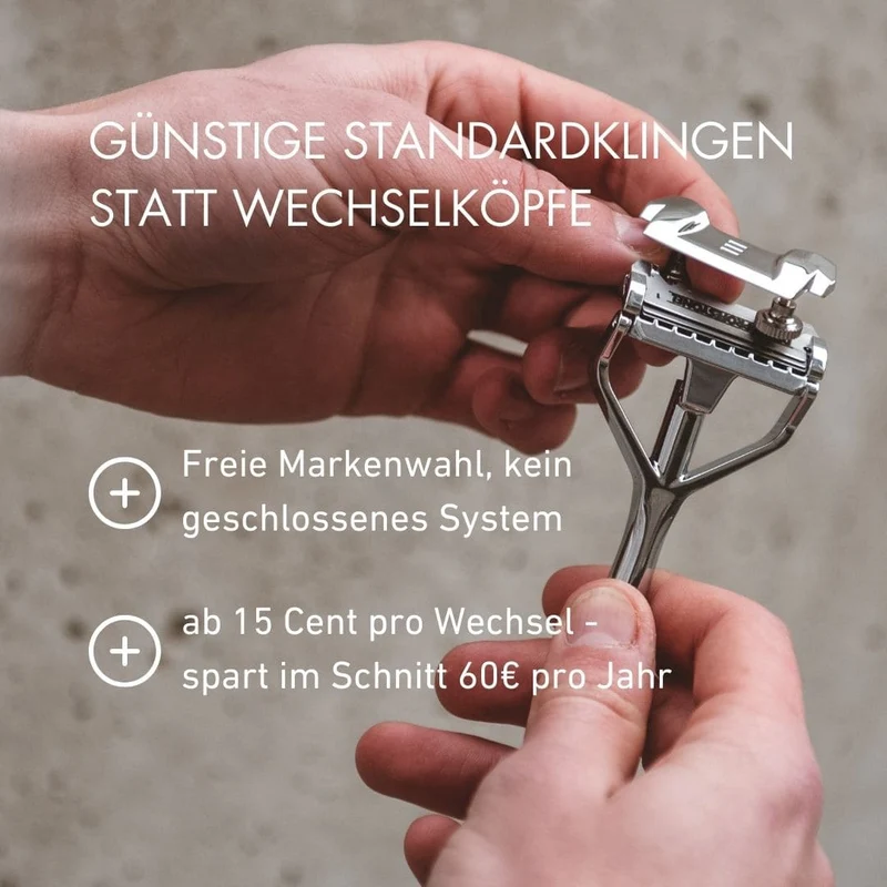 Rundum-Set: SHAVENT Original 2.0 Rasierer + 100 Klingen – Das Profi-Set zum Einstieg