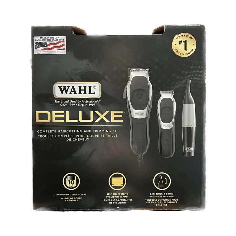 WAHL - Trousse Complète pour Coupe et Taille de Cheveux Deluxe