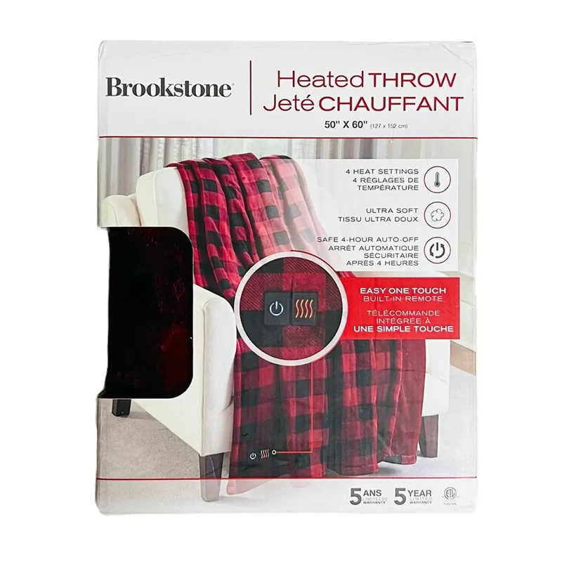BROOKSTONE - Jeté Chauffant