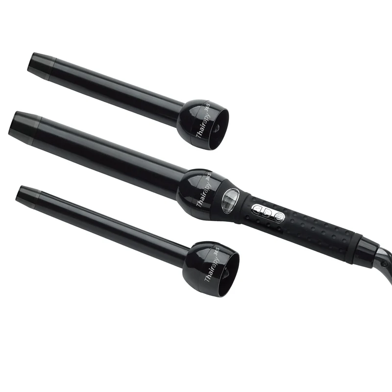 THAIRAPY 365 - Fer à Friser Numérique Sans Pince à Cartouches Multiples Tri-Curl