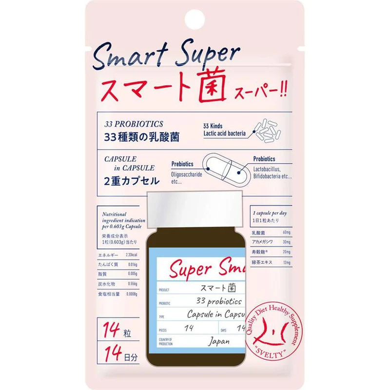 Svelty Smart Bacteria Super Lactic Acid 14 Days 14 Tablets