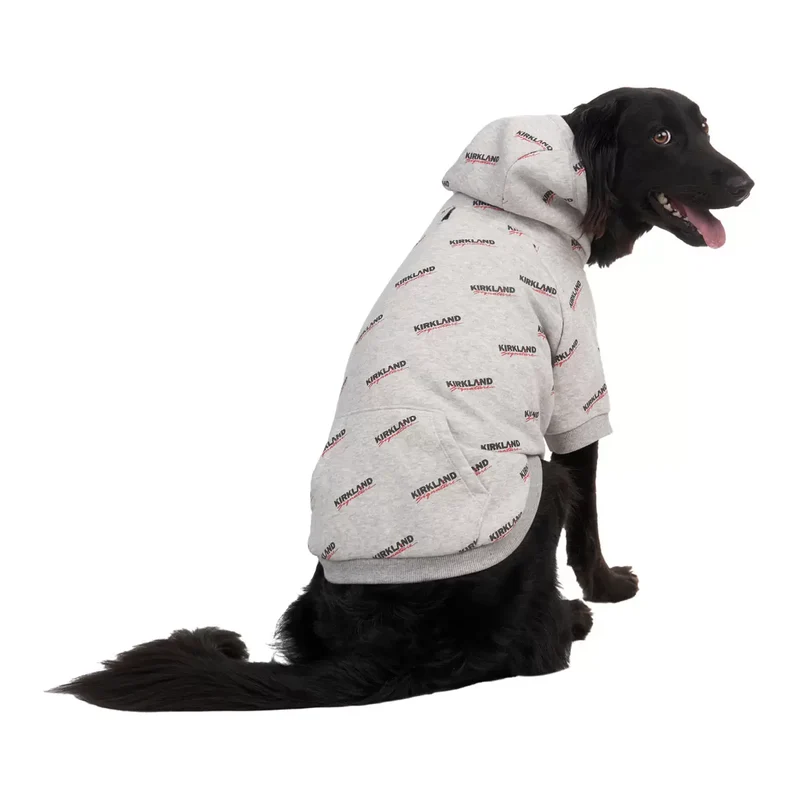 KIRKLAND SIGNATURE - Chandail à Capuchon avec Logos pour Animal de Compagnie