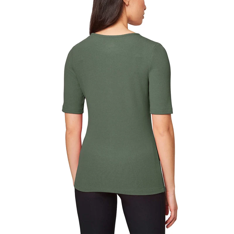 MONDETTA - Haut Henley Côtelé pour Femme