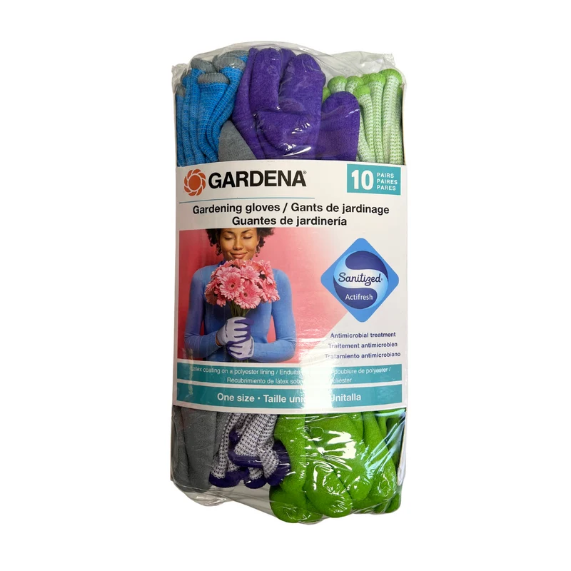 GARDENA - Paquet de 10 Gants de Jardinage