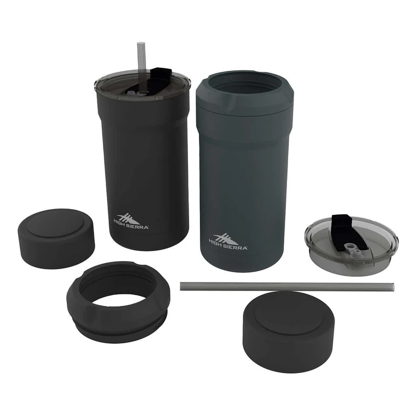 HIGH SIERRA - Ensemble de 2 Refroidisseurs de Canette et Gobelet 2 en 1