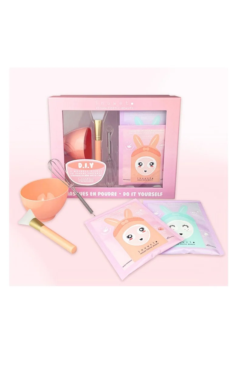 Coffret masques détox & hydratant - DIY - Aloe vera & litchi - Visage