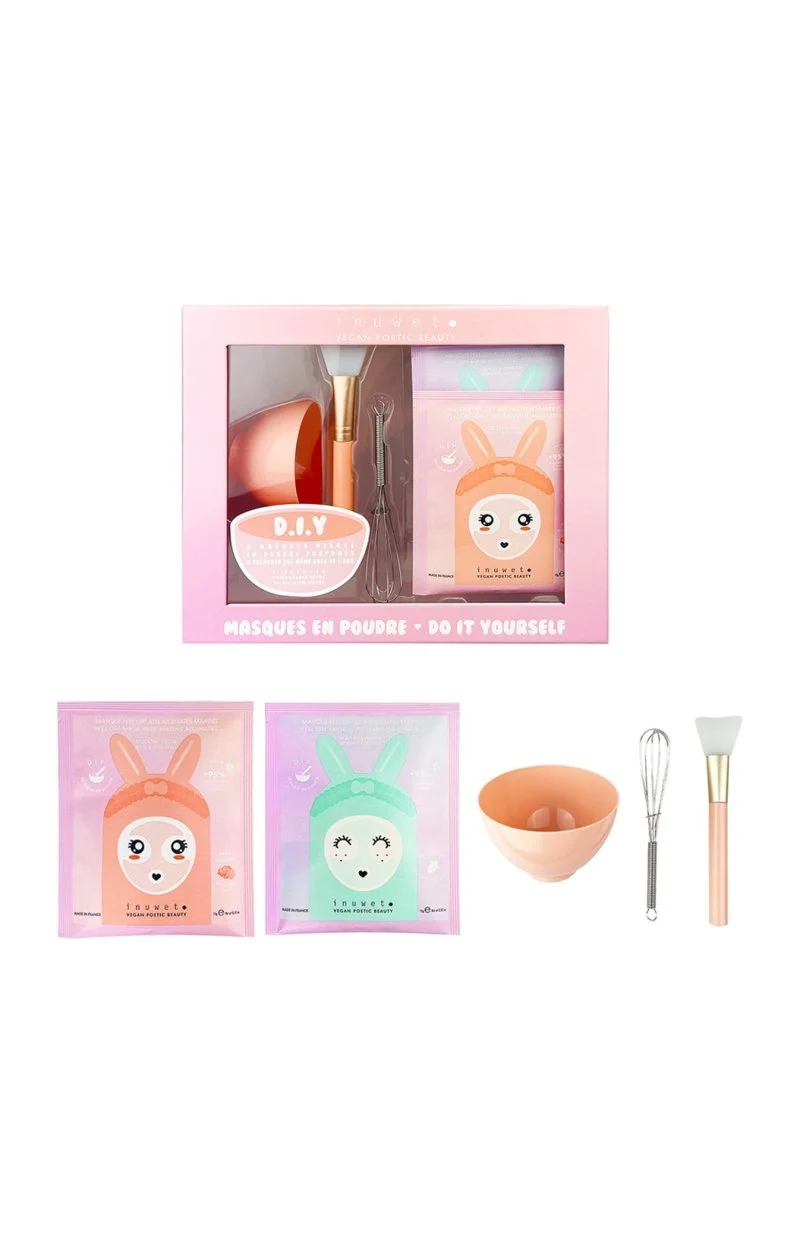 Coffret masques détox & hydratant - DIY - Aloe vera & litchi - Visage