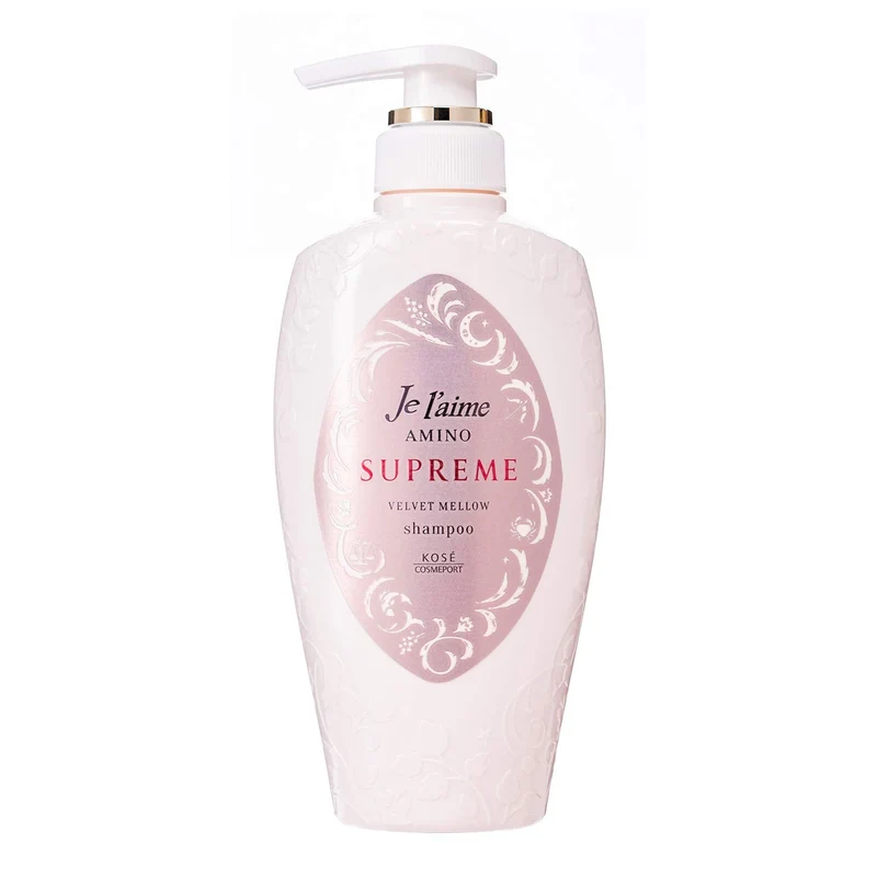 KOSE Jurème Amino Supreme Shampoo (Velvet Mellow) Moist & Smooth Body Rose & Jasmine Fragrance 500ml