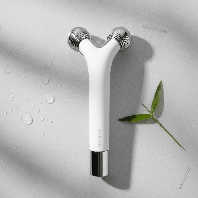 YA-MAN Facial Roller WAVYmini White Small face roller for eyes EMS EP16W