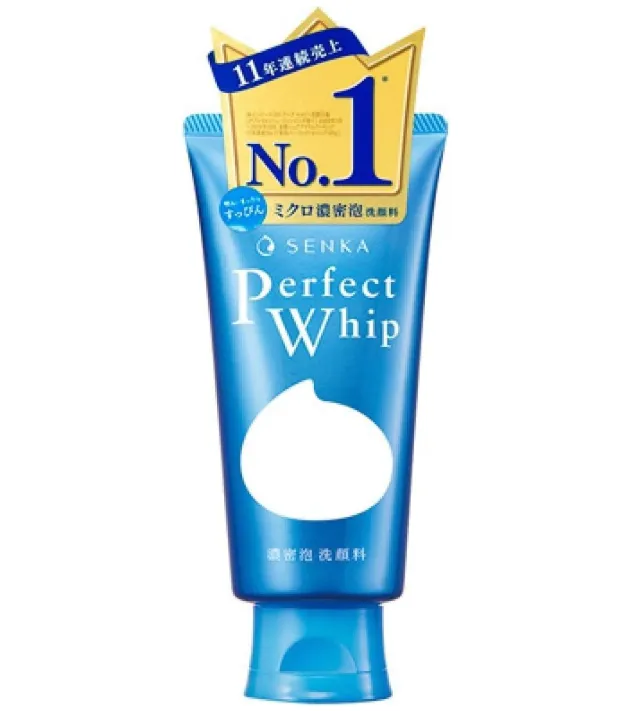 Shiseido Senka Perfect Whip Facial Cleansing Foam 120g for Smooth Skin