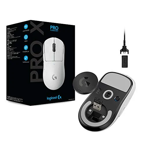 Logicool G PRO X SUPERLIGHT White Wireless Gaming Mouse Lightweight 63g