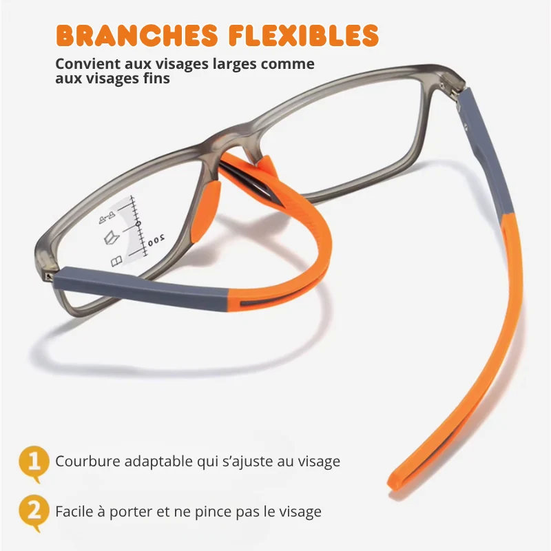 Lunettes de lecture Anti-lumière bleue - progressives et ultralégères