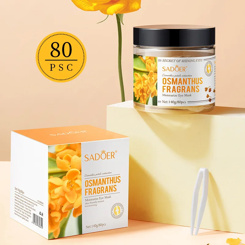 Lot de 80 Patchs pour les Yeux à l'Osmanthe