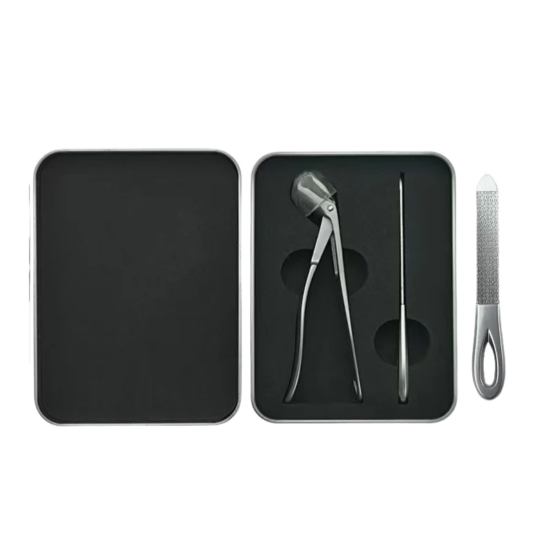 SafeClipper - Set di Forbici per Unghie Ergonomico con Manico Sicuro in Acciaio Inossidabile