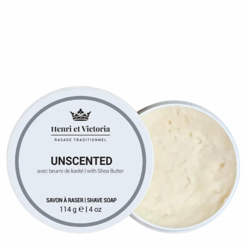 Savon à raser avec beurre de karité "Unscented" (114g/4.0oz)