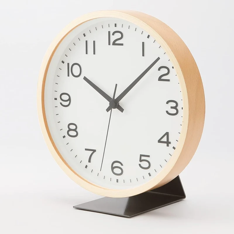 MUJI Wall-Mounted Clock & CD Player Stand Silver MJ-1601