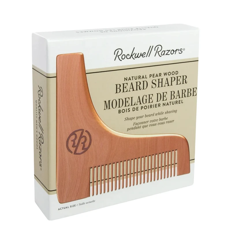 Shaper à barbe "Beard Shaper" en bois de poirier naturel (115mm/4.53")