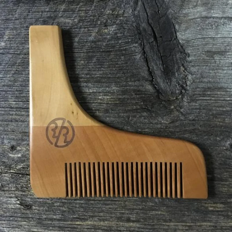 Shaper à barbe "Beard Shaper" en bois de poirier naturel (115mm/4.53")