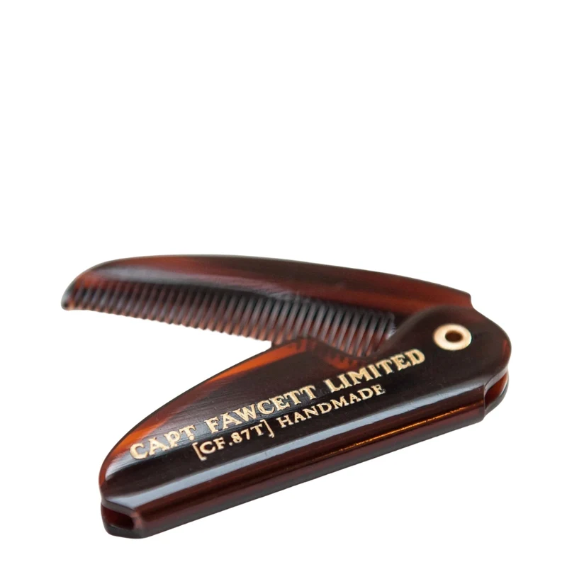 Ensemble cire à moustache "The Chap" et peigne à moustache de poche pliable CF.87T (15ml/0.5oz)